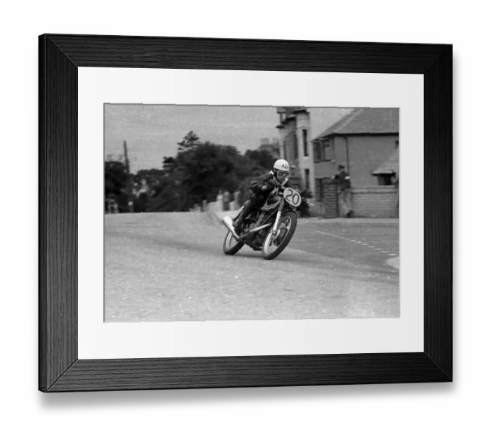 Framed Print : Alan C Taylor (AJS) 1950 Junior Manx Grand Prix Framed Print : Alan C Taylor (AJS) 1950 Junior Manx Grand Prix