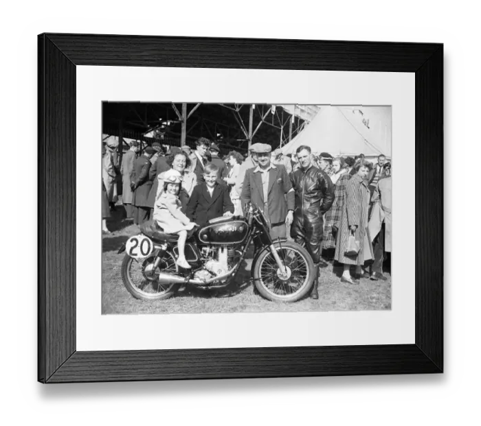 Framed Print : Cyril Griffiths (AJS) 1951 Senior Manx Grand Prix Framed Print : Cyril Griffiths (AJS) 1951 Senior Manx Grand Prix