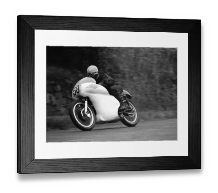Framed Print : Dave Degens (Matchless) 1962 Senior Manx Grand Prix Framed Print : Dave Degens (Matchless) 1962 Senior Manx Grand Prix