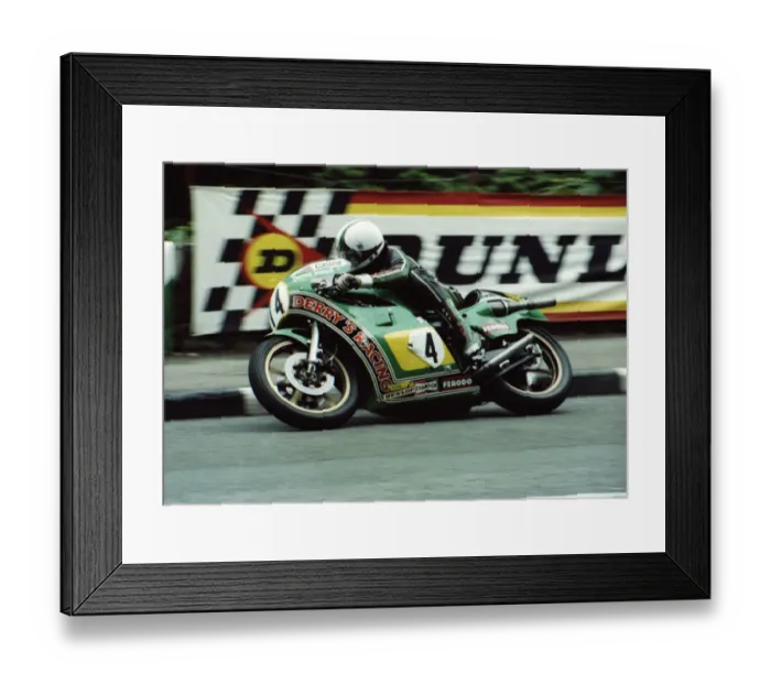 Framed Print : Dennis Ireland (Suzuki) 1980 Classic TT Framed Print : Dennis Ireland (Suzuki) 1980 Classic TT