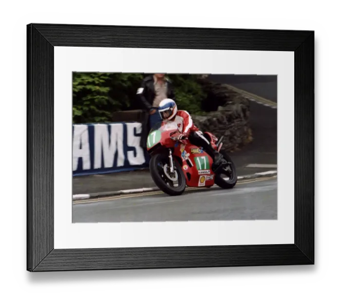 Framed Print : Steve Cull (Cotton) 1980 Junior TT Framed Print : Steve Cull (Cotton) 1980 Junior TT