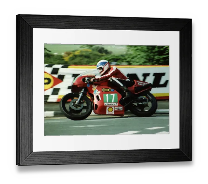 Framed Print : Steve Cull (Cotton) 1980 Junior TT Framed Print : Steve Cull (Cotton) 1980 Junior TT