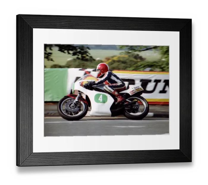 Framed Print : Derek Chatterton (Chat Cotton) 1980 Junior TT Framed Print : Derek Chatterton (Chat Cotton) 1980 Junior TT