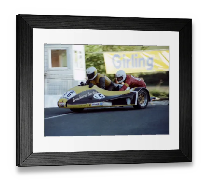Framed Print : Dick Hawes & Donny Williams (Anderson Yamaha) 1980 Sidecar TT Framed Print : Dick Hawes & Donny Williams (Anderson Yamaha) 1980 Sidecar TT