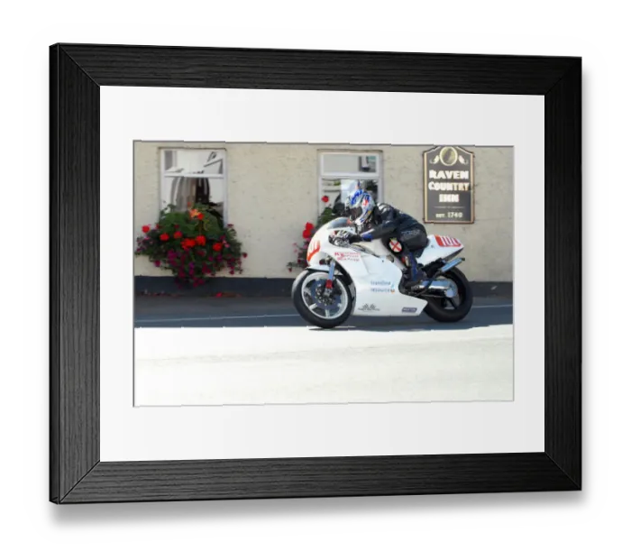 Framed Print : Peter Symes (Honda) 2010 Post Classic TT