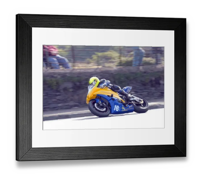 Framed Print : Andy Cowin (Yamaha) 2010 Junior Manx Grand Prix Framed Print : Andy Cowin (Yamaha) 2010 Junior Manx Grand Prix