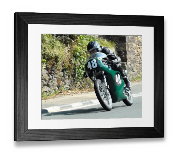 Framed Print : Adam Ward (Weslake Norton) 2010 Senior Classic TT Framed Print : Adam Ward (Weslake Norton) 2010 Senior Classic TT