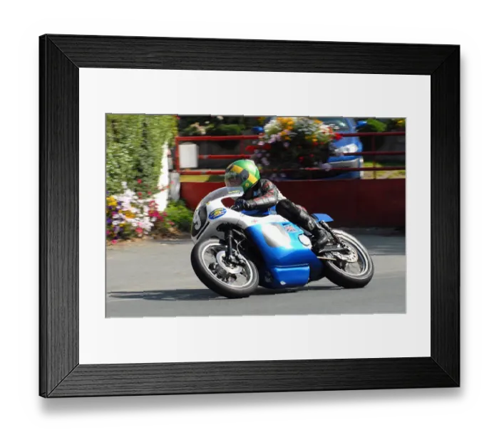 Framed Print : Chris McGahan (Seeley) 2010 Senior Classic Manx Grand Prix Framed Print : Chris McGahan (Seeley) 2010 Senior Classic Manx Grand Prix