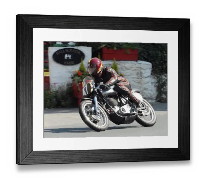 Framed Print : Stuart Robinson (BSA) 2010 Senior Classic TT Framed Print : Stuart Robinson (BSA) 2010 Senior Classic TT