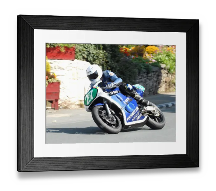 Framed Print : Rab Davie (Honda) 2010 Ultra Lightweight Manx Grand Prix Framed Print : Rab Davie (Honda) 2010 Ultra Lightweight Manx Grand Prix