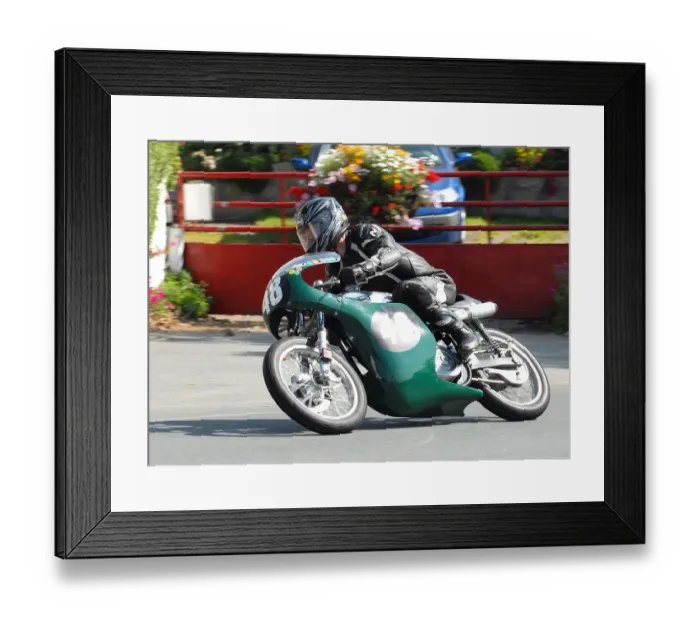 Framed Print : Adam Wood (Weslake Norton) 2010 Senior Classic TT Framed Print : Adam Wood (Weslake Norton) 2010 Senior Classic TT