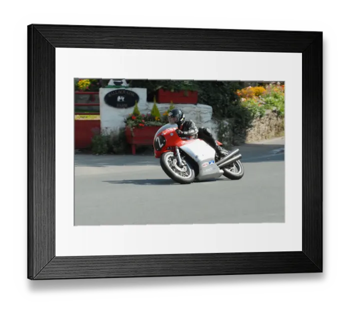 Framed Print : Alan Oversby (MV) 2010 Senior Classic TT