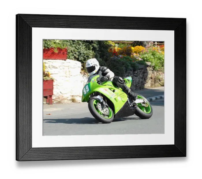 Framed Print : Tony Limer (Kawasaki) 2010 Ultra Lightweight Manx Grand Peix Framed Print : Tony Limer (Kawasaki) 2010 Ultra Lightweight Manx Grand Peix