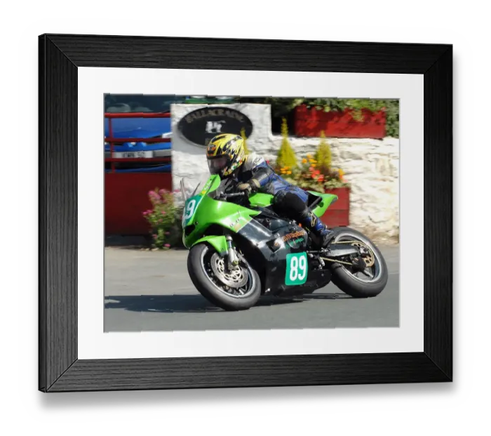 Framed Print : Ron Soar (Kawasaki) 2010 Ultra Lightweight Manx Grand Prix Framed Print : Ron Soar (Kawasaki) 2010 Ultra Lightweight Manx Grand Prix