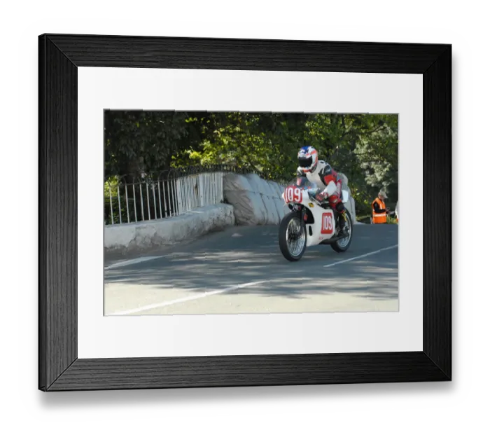 Framed Print : Marek Wieckowski (Yamaha) 2010 Post Classic TT