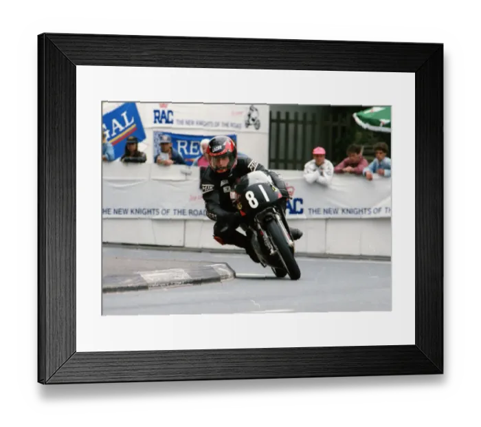 Framed Print : Gerhard Morscher (Honda) 1992 Ultra Lightweight TT