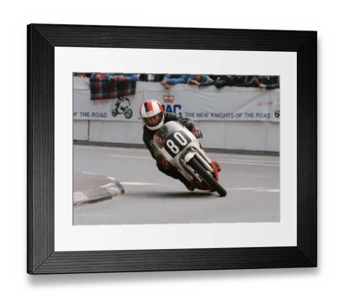 Framed Print : David Nobbs (Honda) 1992 Ultra Lightweight TT
