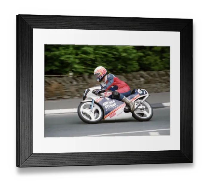 Framed Print : Ivan Kirk (Honda) 1994 Ultra Lightweight TT