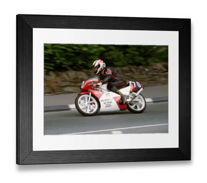 Framed Print : Jimmy Rodgers (Honda) 1994 Ultra Lightweight TT