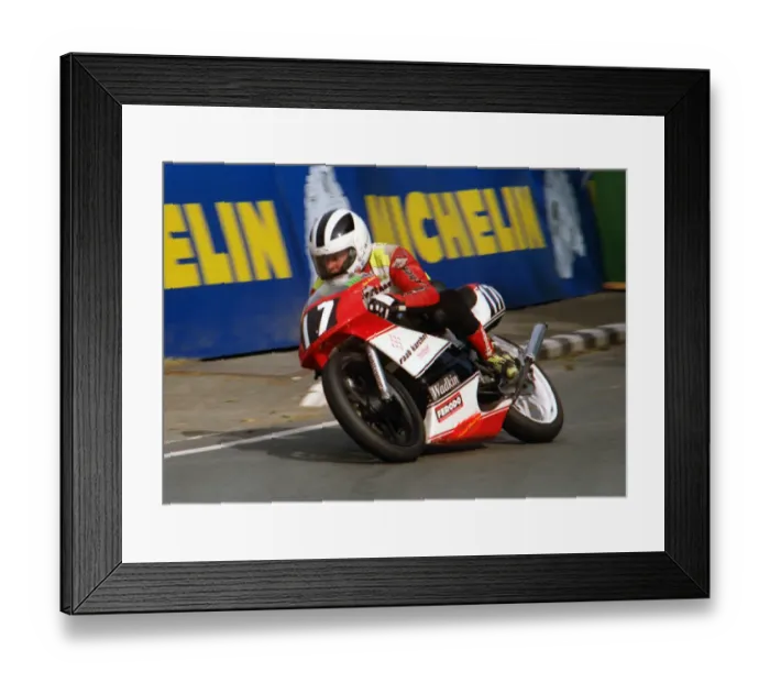 Framed Print : Richard Mortimer (Honda) 1996 Ultra Lightweight TT