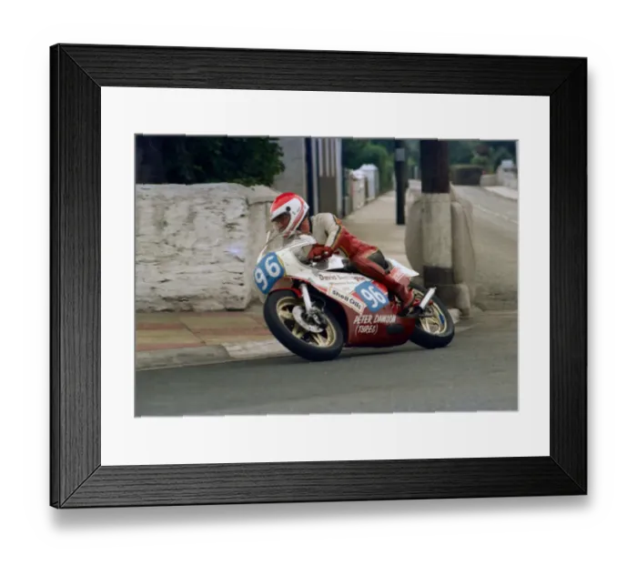 Framed Print : Derek Allan (Yamaha) 1987 Junior Manx Grand Prix Framed Print : Derek Allan (Yamaha) 1987 Junior Manx Grand Prix