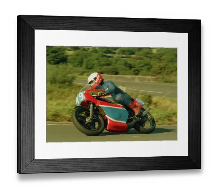 Framed Print : Mark Steed (Yamaha) 1987 Junior Manx Grand Prix Framed Print : Mark Steed (Yamaha) 1987 Junior Manx Grand Prix
