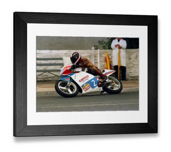 Framed Print : Craig Ryding (Kimoco) 1987 Junior Manx Grand Prix Framed Print : Craig Ryding (Kimoco) 1987 Junior Manx Grand Prix