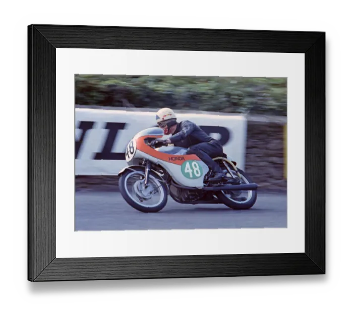 Framed Print : Jim Curry (Honda) 1966 Lightweight TT Framed Print : Jim Curry (Honda) 1966 Lightweight TT