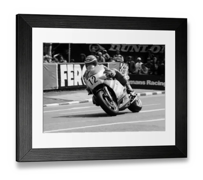Framed Print : Gary Padgett (Suzuki) 1986 Formula One TT Framed Print : Gary Padgett (Suzuki) 1986 Formula One TT