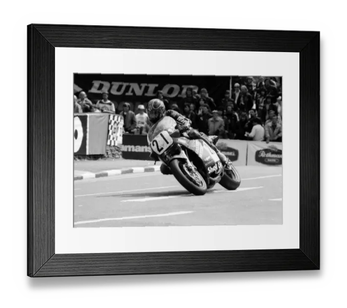 Framed Print : John Weeden (Suzuki) 1986 Formula One TT Framed Print : John Weeden (Suzuki) 1986 Formula One TT