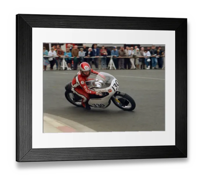 Framed Print : Phil Moss (Norton) 1987 Classic Manx Grand Prix