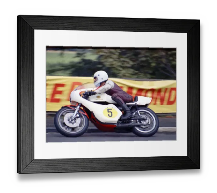 Framed Print : Norman Tricogulus (Yamaha) 1974 Senior Manx Grand Prix Framed Print : Norman Tricogulus (Yamaha) 1974 Senior Manx Grand Prix