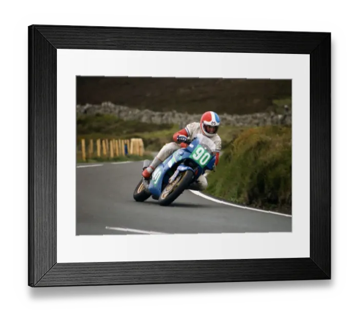 Framed Print : Malcolm Lucas (Yamaha) 1989 Supersport 400 TT Framed Print : Malcolm Lucas (Yamaha) 1989 Supersport 400 TT