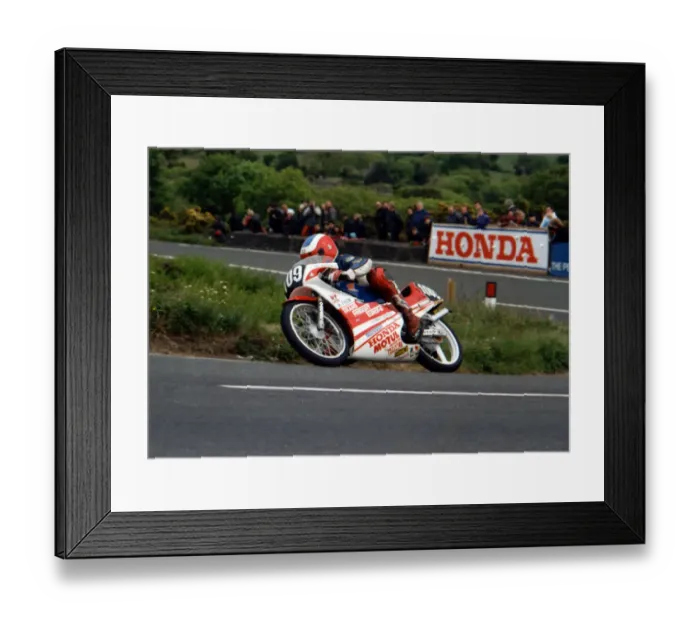 Framed Print : Ian Newton (Honda) 1989 Ultra Lightweight TT Framed Print : Ian Newton (Honda) 1989 Ultra Lightweight TT