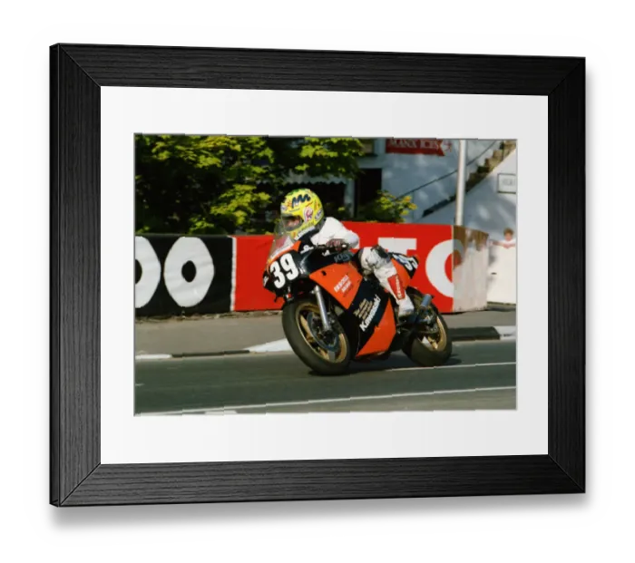 Framed Print : Glen English (Kawasaki) 1991 Supersport 400 TT Framed Print : Glen English (Kawasaki) 1991 Supersport 400 TT