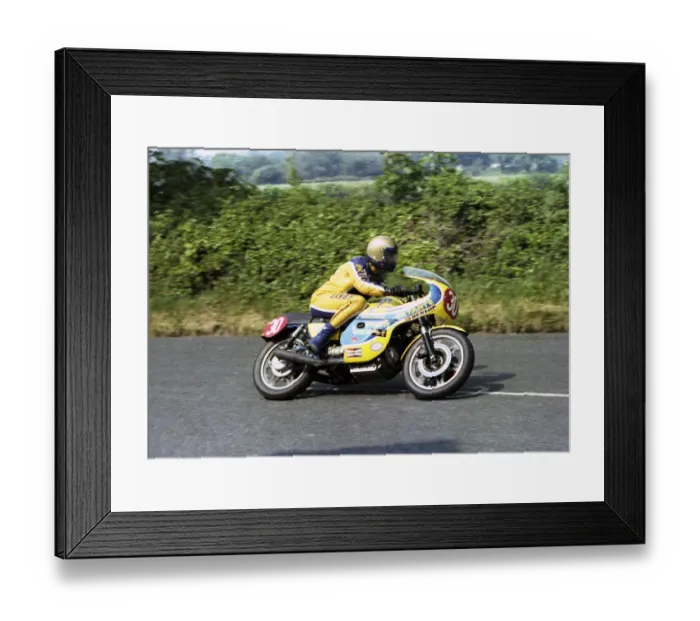 Framed Print : Charlie Sanby (Moto Guzzi) 1978 Formula One TT