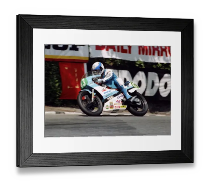 Framed Print : Tereo Fukuda (Yamaha) 1984 Junior TT Framed Print : Tereo Fukuda (Yamaha) 1984 Junior TT