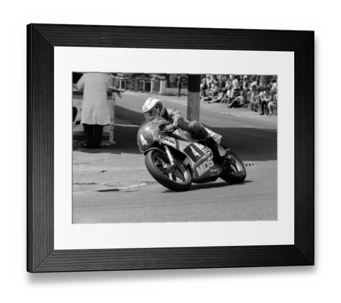 Framed Print : Charlie Williams (Yamaha) 1984 Junior TT