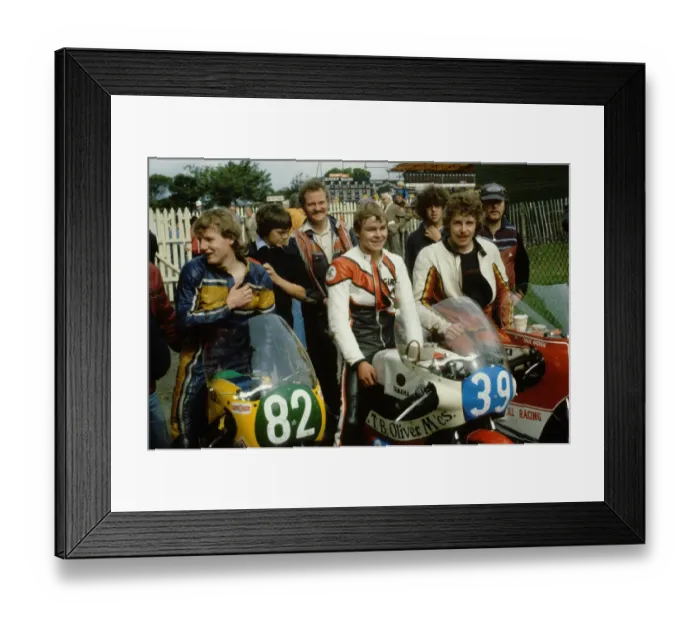 Framed Print : Newcomers winners at the 1982 Manx Grand Prix Framed Print : Newcomers winners at the 1982 Manx Grand Prix