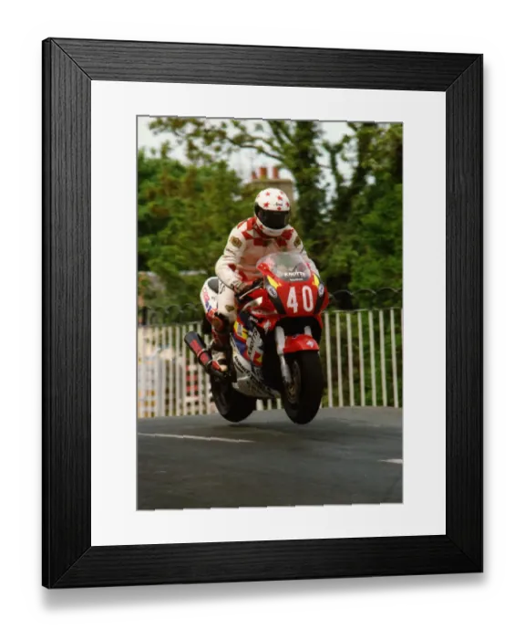 Framed Print : Sandra Barnett (Honda) 1996 Production TT Framed Print : Sandra Barnett (Honda) 1996 Production TT