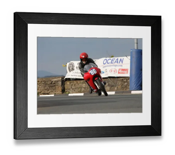 Framed Print : Bill Swallow (Aermacchi) 2018 Pre-TT Classic Framed Print : Bill Swallow (Aermacchi) 2018 Pre-TT Classic