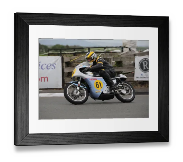 Framed Print : Ian Bainbridge (Petty Manx) 2018 Pre-TT Classic Framed Print : Ian Bainbridge (Petty Manx) 2018 Pre-TT Classic
