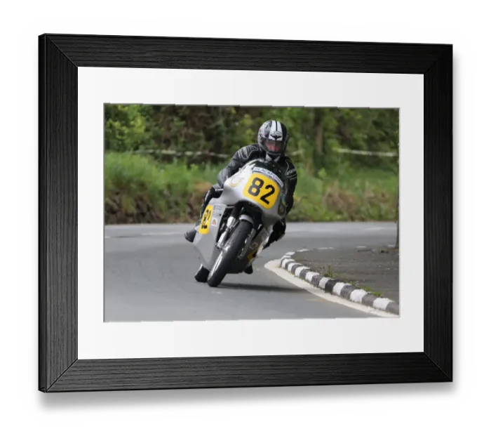 Framed Print : Brian Cooper (Seeley Norton) 2018 Pre-TT Classic Framed Print : Brian Cooper (Seeley Norton) 2018 Pre-TT Classic