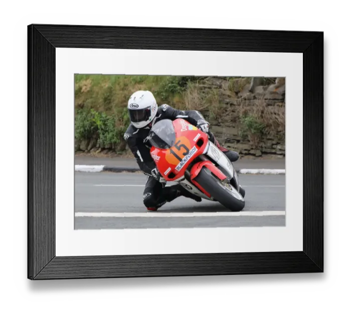 Framed Print : Gary Vines (Honda) 2018 Pre-TT Classic