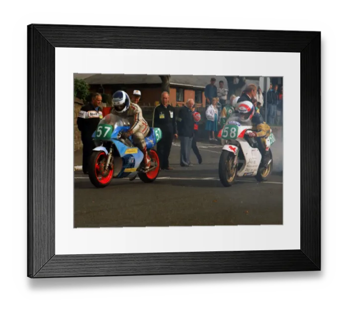 Framed Print : Mike Blake & Vince Shortland (Yamaha) 1989 Lightweight Manx Grand Prix Framed Print : Mike Blake & Vince Shortland (Yamaha) 1989 Lightweight Manx Grand Prix