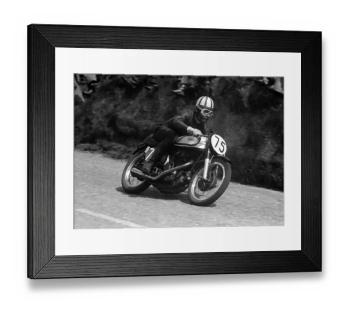 Framed Print : Llewellyn Ransom (Norton) 1956 Senior TT Framed Print : Llewellyn Ransom (Norton) 1956 Senior TT