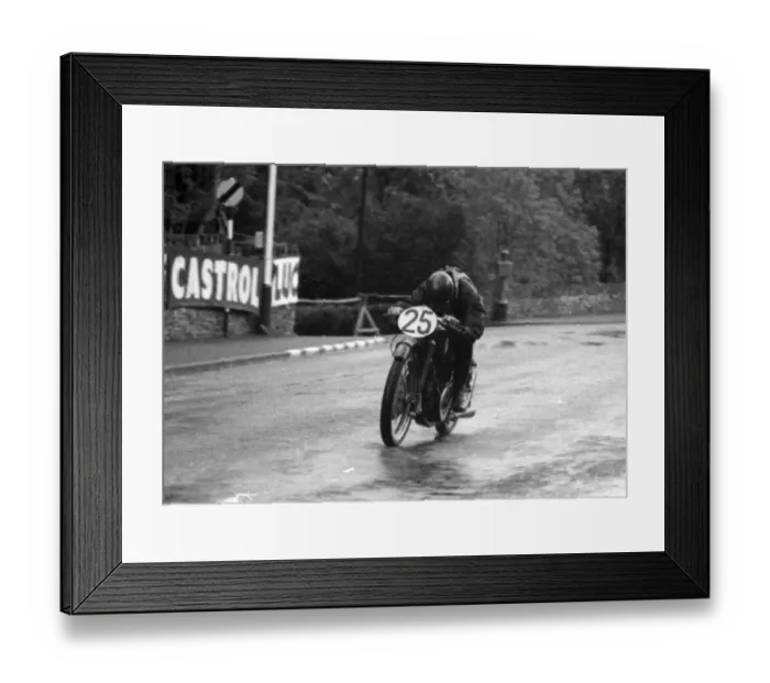 Framed Print : Norman Webb (Guzzi) 1956 Lightweight TT Framed Print : Norman Webb (Guzzi) 1956 Lightweight TT