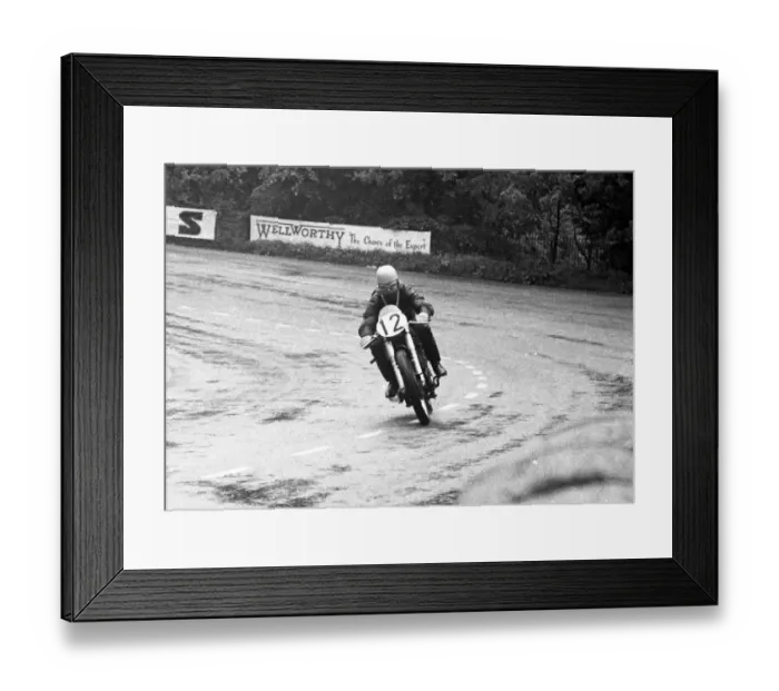 Framed Print : Louis Gilbert (AJS) 1954 Senior TT Framed Print : Louis Gilbert (AJS) 1954 Senior TT