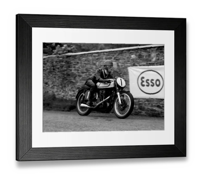 Framed Print : Johnny Grace (Norton) 1954 Senior TT Framed Print : Johnny Grace (Norton) 1954 Senior TT