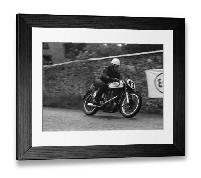 Framed Print : Ted Frend (Norton) 1954 Senior TT Framed Print : Ted Frend (Norton) 1954 Senior TT